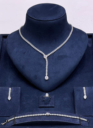 Elegant Teardrop Drop Jewelry Set