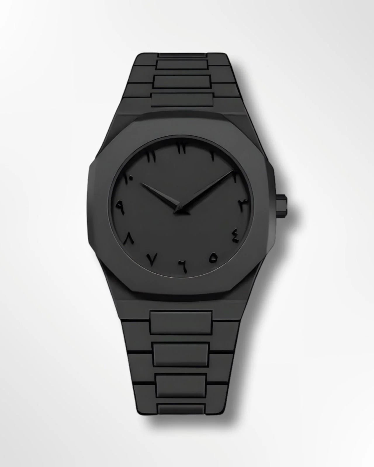 Stainless Steel Black Aura Arabic Watch